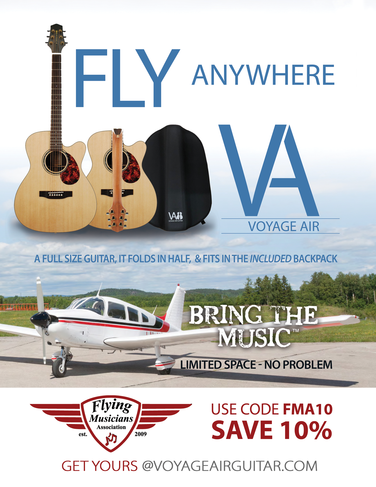 Voyage Air Guitar & FMA 10% Off